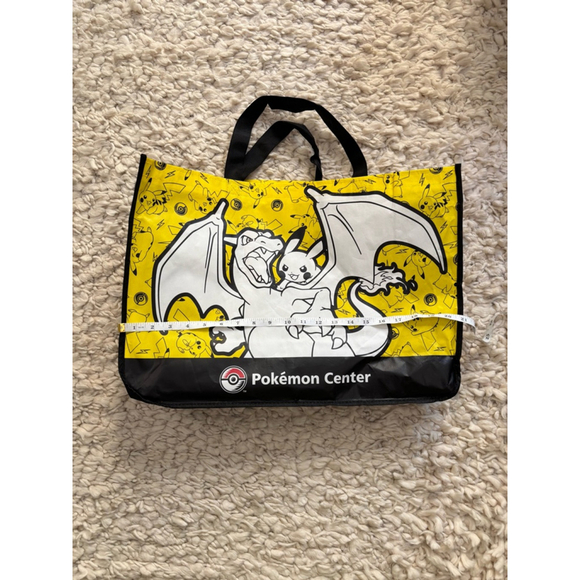 The Pokemon Center reusable Tote Bag Yellow Black One Size Pikachu Charizard - Picture 6 of 9